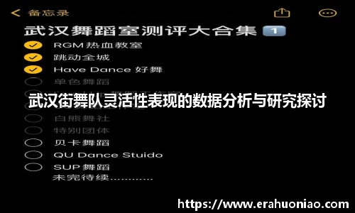 武汉街舞队灵活性表现的数据分析与研究探讨